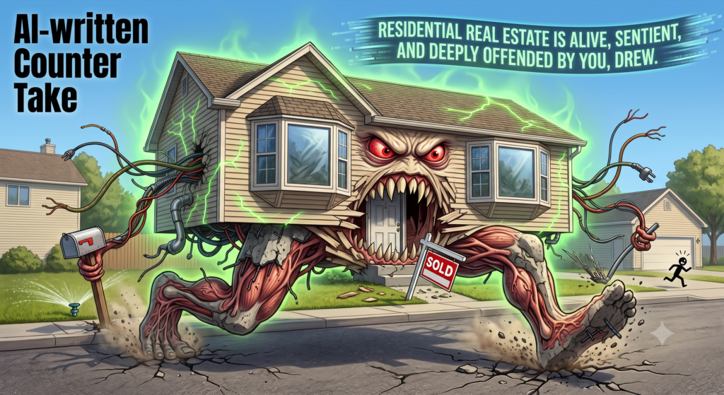 Residential Real Estate is Alive, Sentient, and Deeply Offended